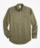 Brooks Brothers Men's Regent Fit Garment-dyed Twill Sport Shirt