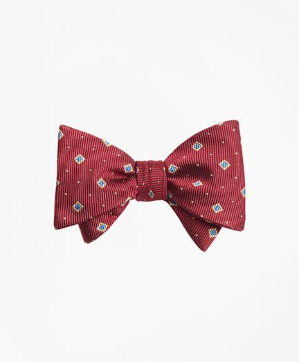 Brooks Brothers Diamond And Dot Bow Tie