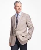 Brooks Brothers Madison Fit Tan And Brown Mini Check Sportcoat