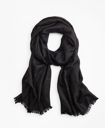 Brooks Brothers 200th Anniversary Silk-cashmere Jacquard Scarf