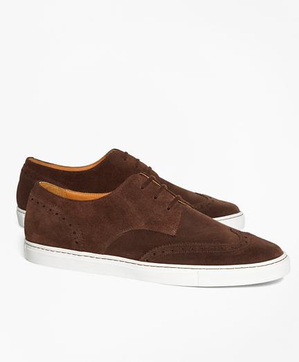 Brooks Brothers Suede Wingtip Sneakers