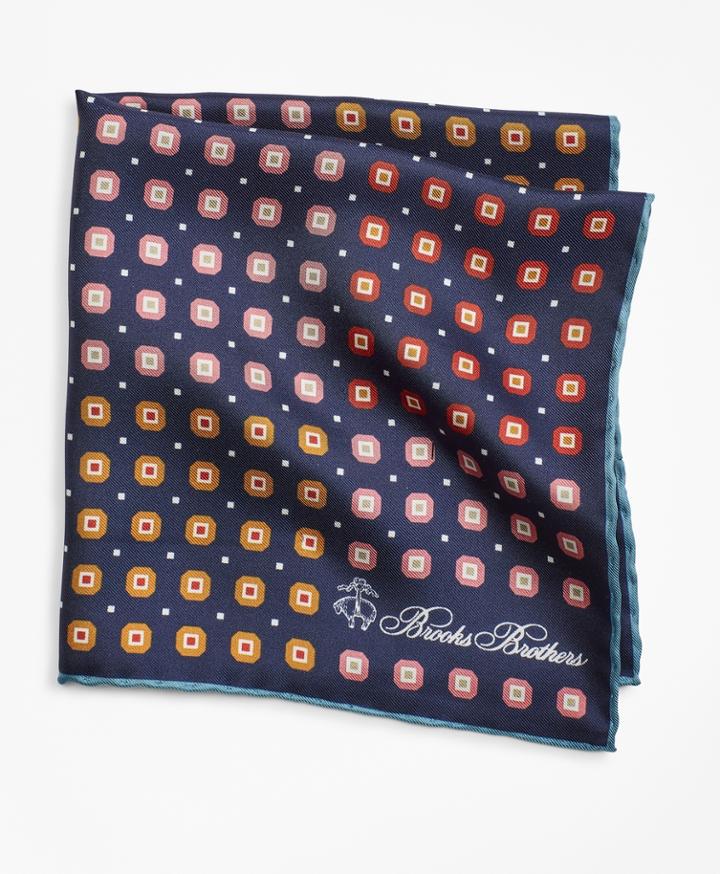 Brooks Brothers Men's Block Neat Printed Pocket Square