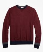 Brooks Brothers Colorblock Merino Wool Sweater