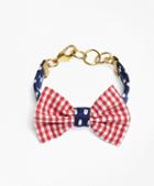 Brooks Brothers Kiel James Patrick Gingham And Polka Dot Bow Tie Bracelet
