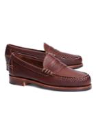 Brooks Brothers Men's Football Leather Penny Loafers