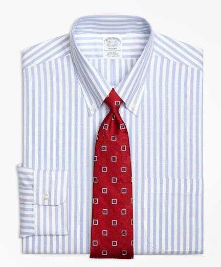 Brooks Brothers Non-iron Brookscool Regent Fit Wide Stripe Dress Shirt