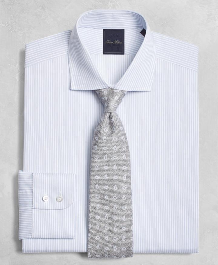 Brooks Brothers Men's Golden Fleece Extra Slim Fit Slim-fit Dress Shirt, English Collar Hairline-candy-stripe
