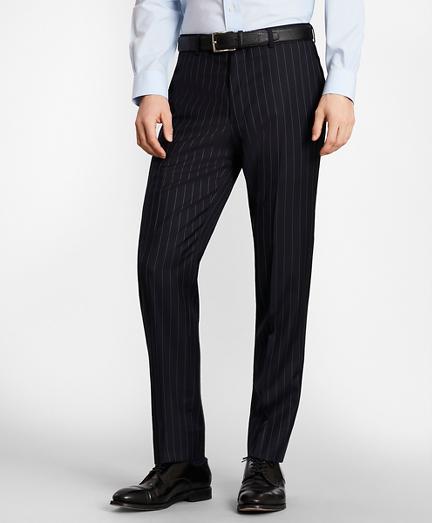 Brooks Brothers Brooksgate Milano-fit Bead-stripe Wool Twill Suit Pants