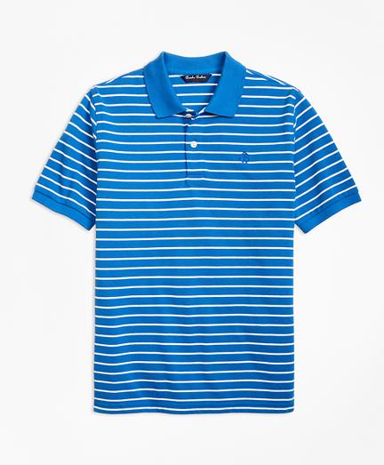 Brooks Brothers Short-sleeve Thin Stripe Pique Polo Shirt