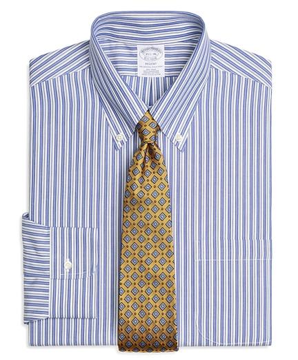 Brooks Brothers Regent Fitted Dress Shirt, Non-iron Bold Split Stripe