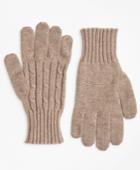 Brooks Brothers Men's Cashmere Cable Gloves