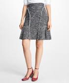 Brooks Brothers Tweed Fringe A-line Skirt