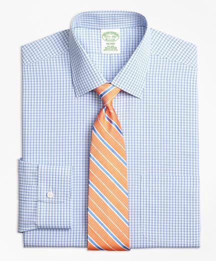 Brooks Brothers Non-iron Milano Fit Tonal Sidewheeler Check Dress Shirt