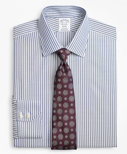 Brooks Brothers Regent Fitted Dress Shirt, Non-iron Alternating Twin Stripe