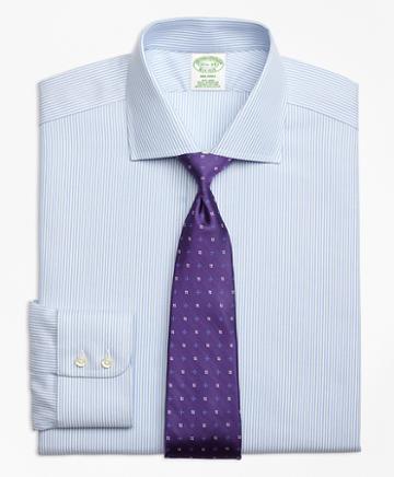 Brooks Brothers Non-iron Milano Fit Royal Oxford Candy Stripe Dress Shirt