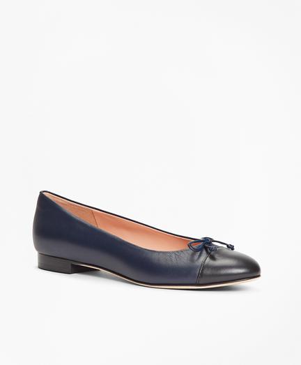 Brooks Brothers Color-block Leather Flats