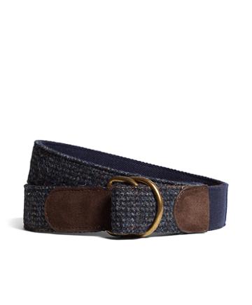 Brooks Brothers Harris Tweed  D-ring Belt