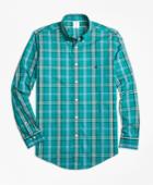 Brooks Brothers Men's Non-iron Milano Fit Signature Tartan Sport Shirt