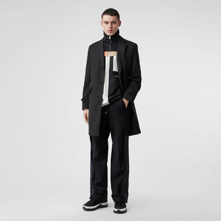 Burberry Burberry Cotton Gabardine Car Coat, Size: 34, Black