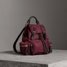 Burberry Burberry The Small Crossbody Rucksack In Nylon, Red