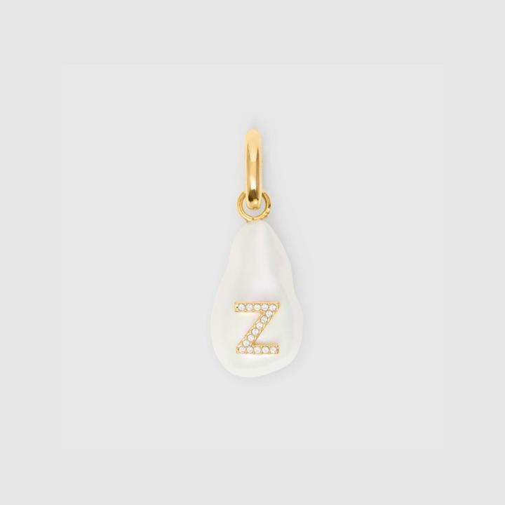 Burberry Burberry 'z' Crystal And Resin Pearl Letter Charm - Online Exclusive