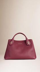 Burberry Medium Grainy Leather Tote Bag