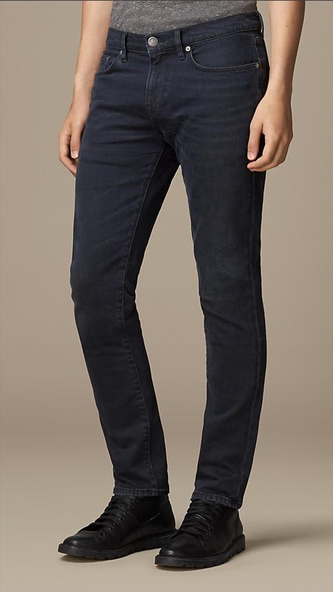 Burberry Slim Fit Washed Indigo Jeans
