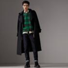 Burberry Burberry Tartan Panel Jersey Sweatshirt