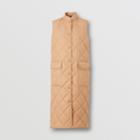 Burberry Burberry Diamond Quilted Cotton Gabardine Gilet, Size: Xs