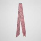 Burberry Burberry D-ring Detail Chain Silk Jacquard Skinny Scarf, Pink