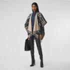 Burberry Burberry Check Cashmere Merino Wool Cape