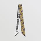 Burberry Burberry Logo Graphic Print Silk Skinny Scarf, Yellow