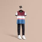 Burberry Burberry Multi Stripe Cotton T-shirt, Size: 6y, Red