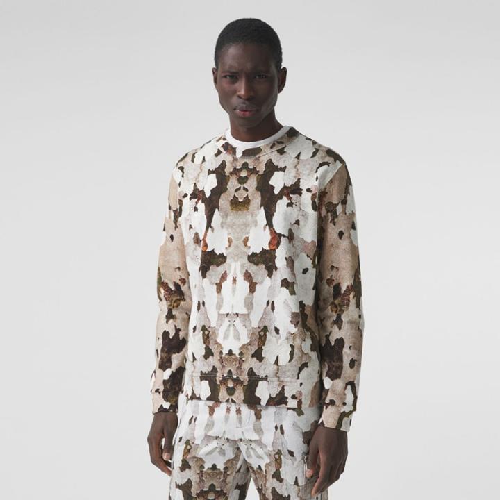 Burberry Burberry Camouflage Print Cotton Sweatshirt