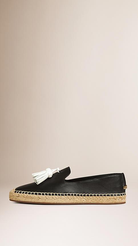 Burberry Tasselled Leather Espadrilles
