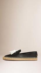 Burberry Tasselled Leather Espadrilles