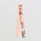 Burberry Burberry Floral Print Silk Skinny Scarf, Multicolour