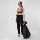 Burberry Burberry Tartan Stretch Jersey Cropped Top - Online Exclusive, Size: Xxs, Red