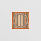 Burberry Burberry Icon Stripe And Logo Graphic Silk Small Square Scarf, Beige