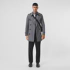 Burberry Burberry The Mid-length Chelsea Heritage Trench Coat, Size: 34, Grey