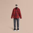 Burberry Burberry Check Cotton Flannel Button-down Shirt, Size: 14y, Red