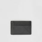 Burberry Burberry London Check And Leather Money Clip Card Case, Black