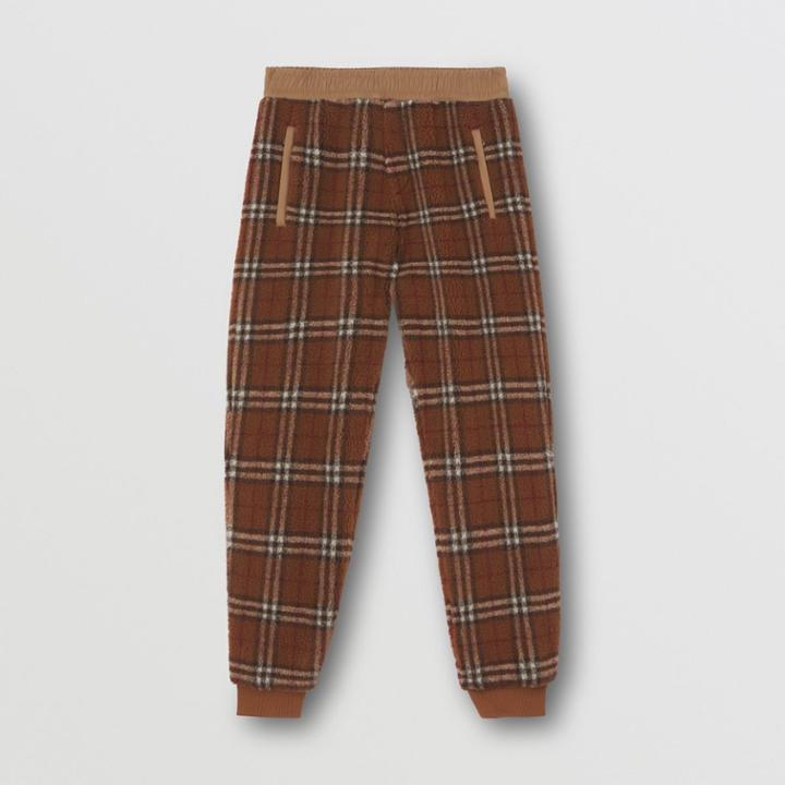 Burberry Burberry Vintage Check Fleece Jogging Pants