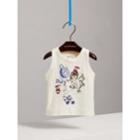 Burberry Burberry Adventure Motif Cotton Vest, Size: 18m, White