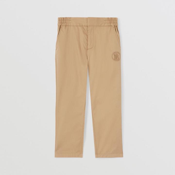 Burberry Burberry Childrens Monogram Motif Cotton Trousers, Size: 4y