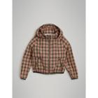 Burberry Burberry Check Hooded Bomber Jacket, Size: 8y, Pink