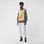 Burberry Burberry Archive Scarf Print Panel Wool Turtleneck Sweater