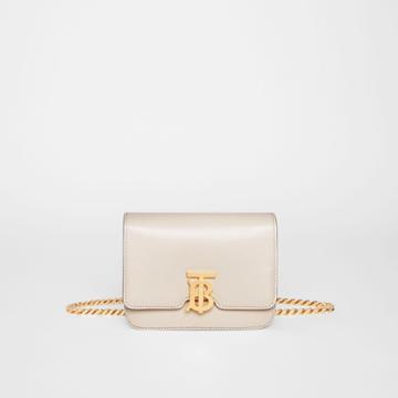 Burberry Burberry Leather Belted Tb Bag, Yellow