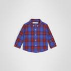 Burberry Burberry Childrens Button-down Collar Check Cotton Shirt, Size: 2y, Blue