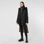 Burberry Burberry Detachable Hood Quilted Nylon And Cotton Coat, Size: S, Black